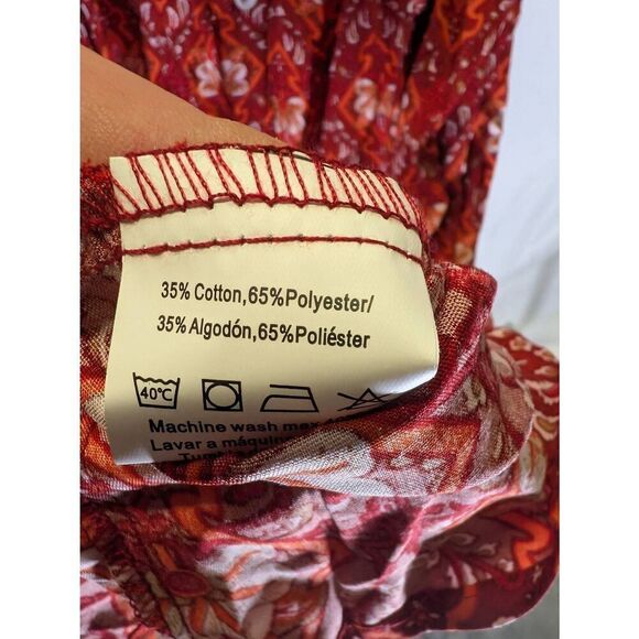 NWT COSUNIONY House Dresses for Women Cotton Short Sleeve Buttons Down Dusters R - Picture 4 of 6